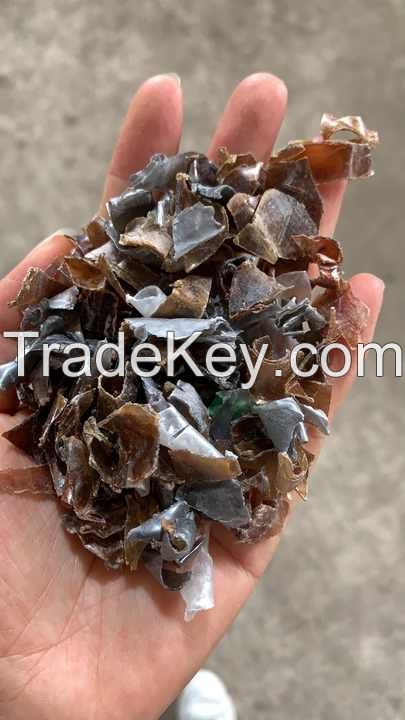 Plastic Recycled Customized Bottle Flakes Scrap Blue White Green Brown PET Crushed Flake For Produce Fiber