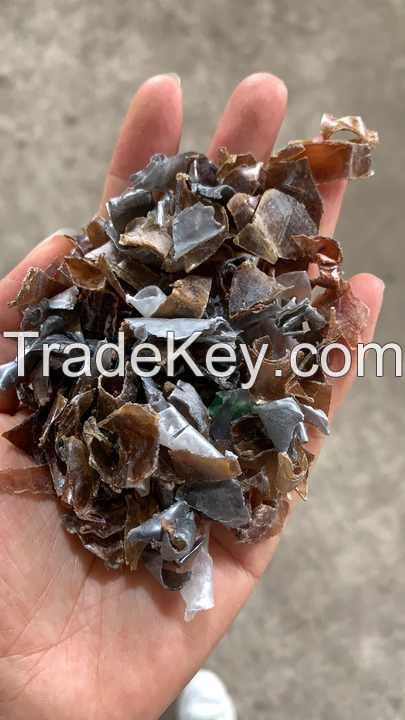 Plastic Recycled Customized Bottle Flakes Scrap Blue White Green Brown Pet Crushed Flake For Produce Fiber