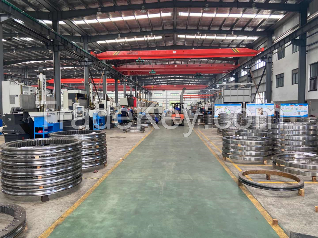 Factory Supply Double Roll Slewing Bearing Swing Bearing Ring Forging for Excavator Crane Mining Equipment Wind Power