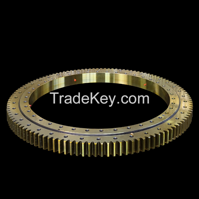 Factory Supply Double Roll Slewing Bearing Swing Bearing Ring Forging for Excavator Crane Mining Equipment Wind Power
