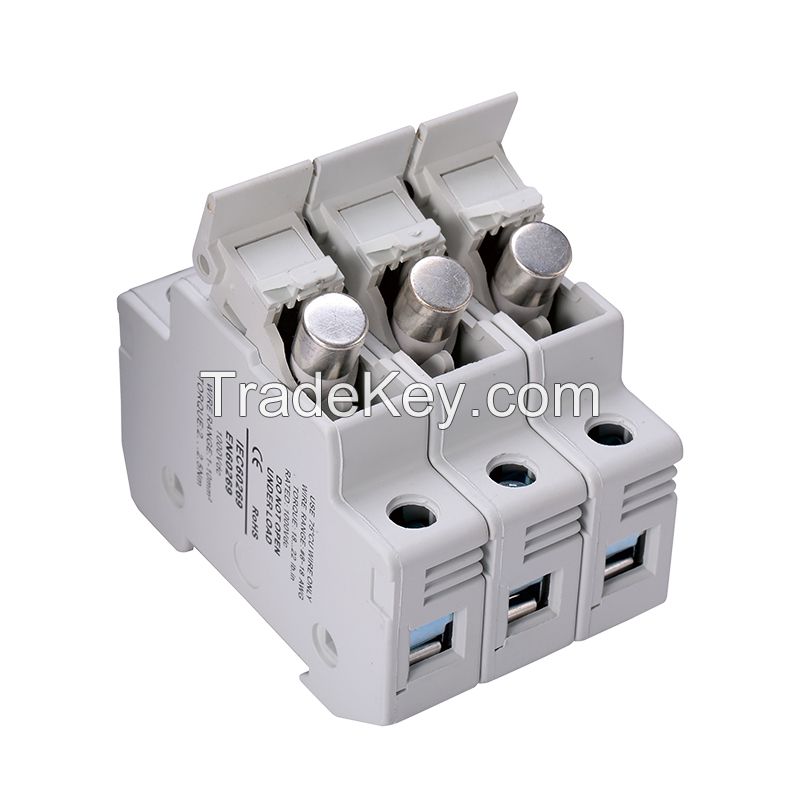 NSPV 1000VDC Solar Din Rail Fuse Holder Suitable 10Ã—38mm Fuse for Solar Array Junction Box System