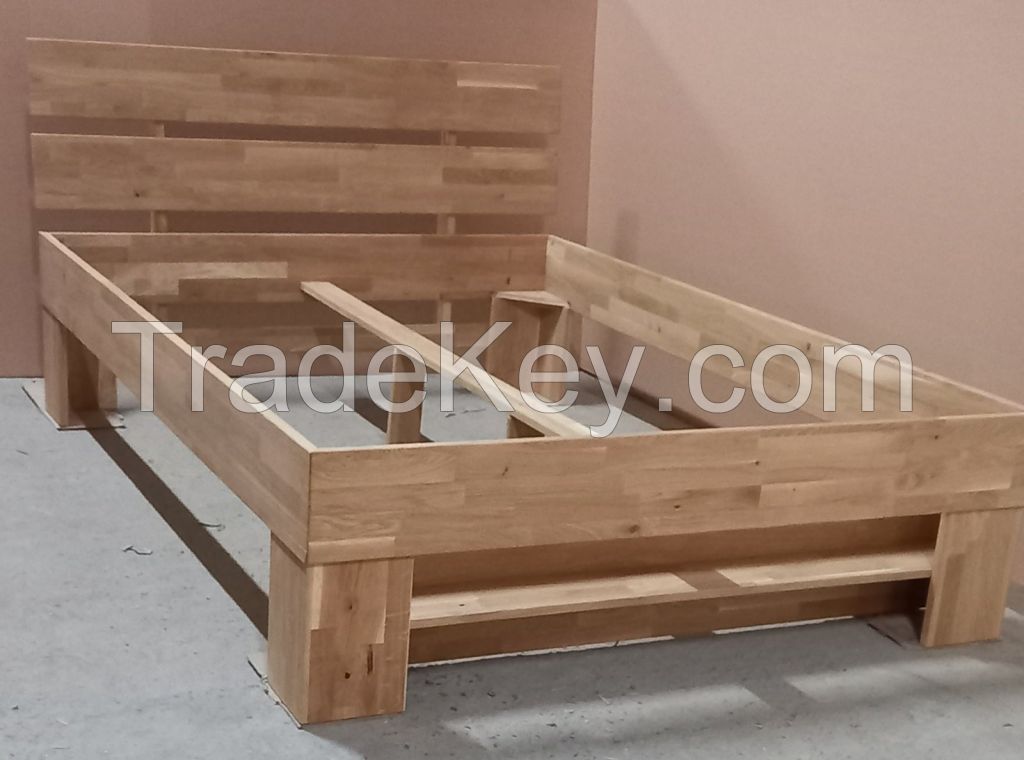 Double Bed Sarah Solid Oak