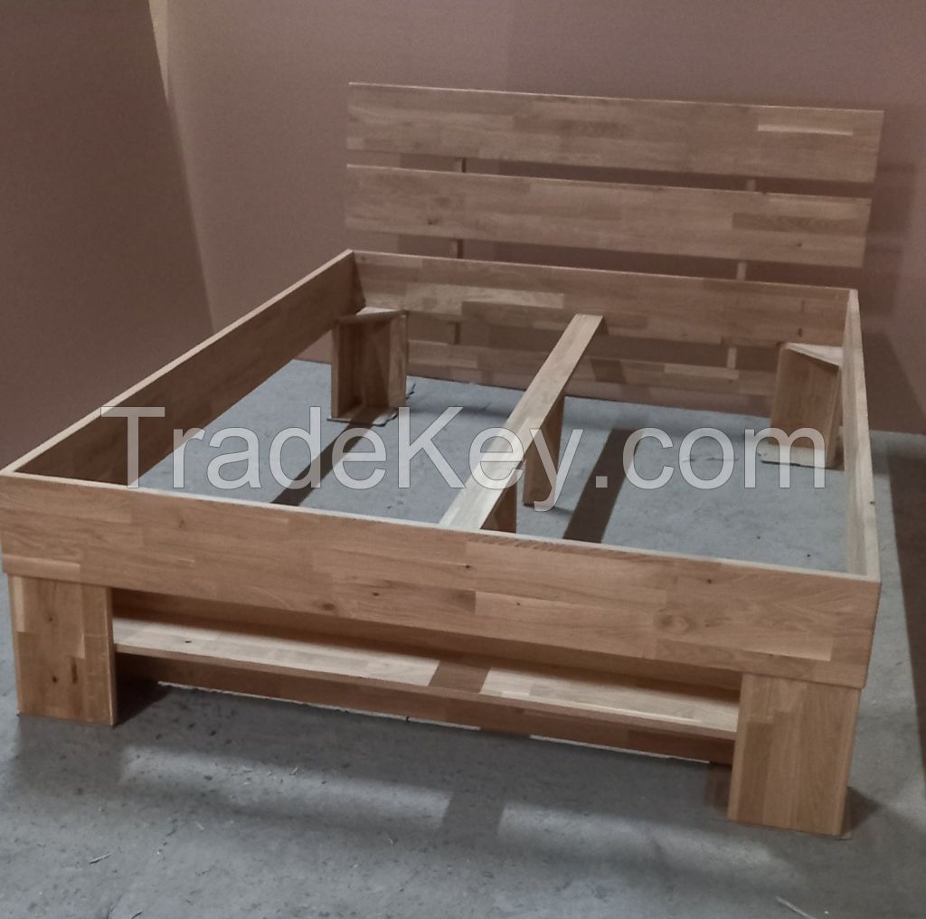 Double Bed Sarah Solid Oak