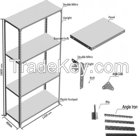 Light duty shelving