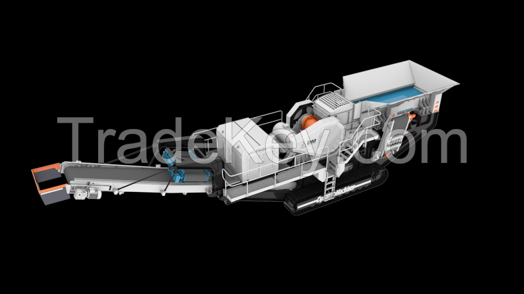 Mobile jaw crushing station