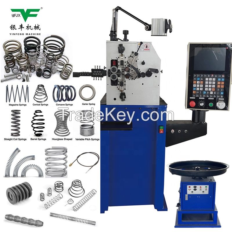 yinfeng 8508 Wire diameter 0.15- 0.8mm 5axis spring coiling machine, spring making machine