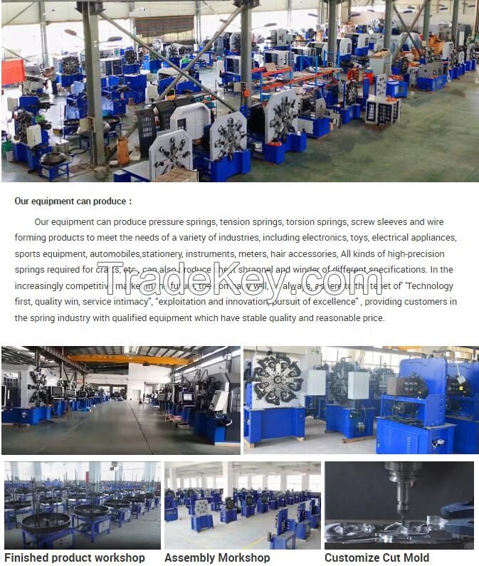 YINFENG CNC-8320 Wire diameter 0.4-3.0mm cnc coil spring machine, cnc wire coiled helical spring machine, digital spring coiling machine
