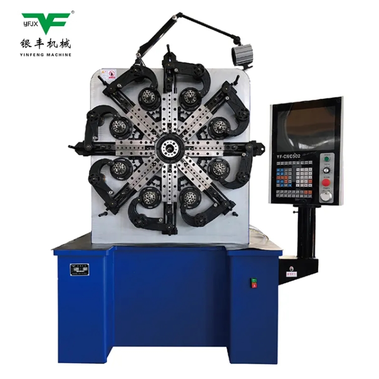 YINFENG YF-CNC-8345-8350 Wire diameter 1mm-5mm cnc coiling spring machine, spring clamp machine, wire spring bending machine