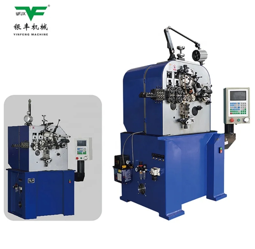 YINFENG CNC-8320 Wire diameter 0.4-3.0mm cnc coil spring machine, cnc wire coiled helical spring machine, digital spring coiling machine