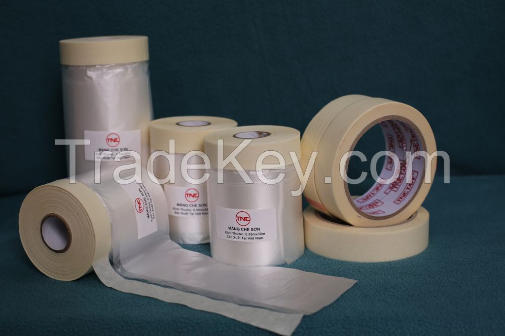 Pretaped masking film