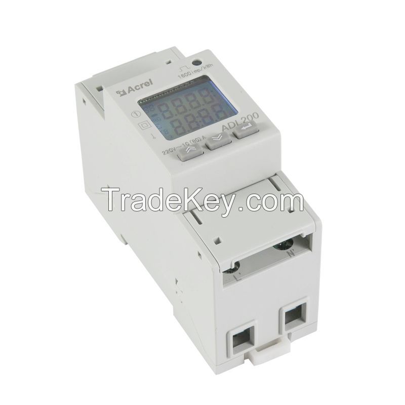 Acrel 80a Single Phase Adl200 Electricity Consumption Meter Energy Data Meter Watt Hour Power Logger 80a 230v Rs485 Port