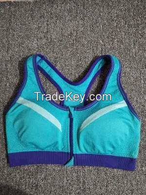 ladies sportswear sport bra sport vest with zip gym wear yoga wear fitness active wear