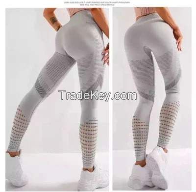 Ladies Fitness Breathable Tight Sportswear Pants for Women Gym Workout Plain Yoga Legging