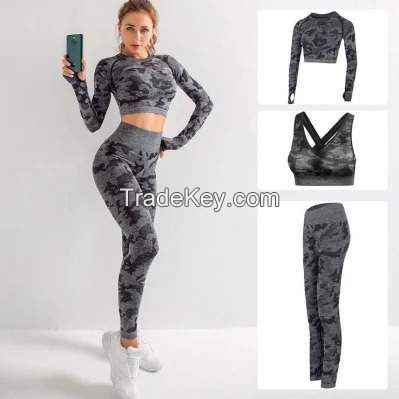 Ladies Seamless Sports Wear Gym Wear Yoga Wear Fitness active Wear  sport Crop Top