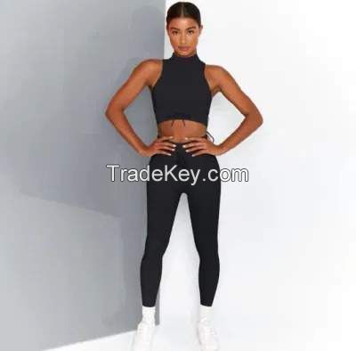 Ladies sports wear gym wear sport top sport vest yoga wear fitness active wear