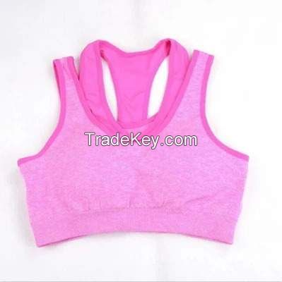 Exercise Fitness Active Wear Crop Workout Top Women Backless Yoga Sports Bra