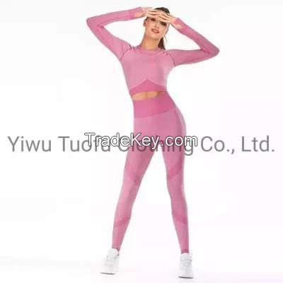 Top Quality Women       s Push up Sport Seamless Yoga Fitness Active Wear Top