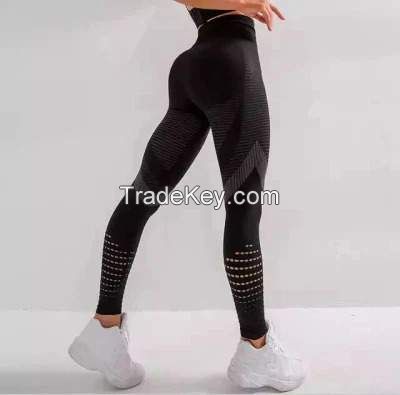 Vc-1287 Women Elastic Soft Quick Dry Scrunch Butt Seamless Active Fitness Pants