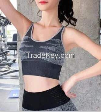 Training Jogging Wear Workout Tops Push up Bra Active Wear Women Fitness Yoga Seamless Sports Bra