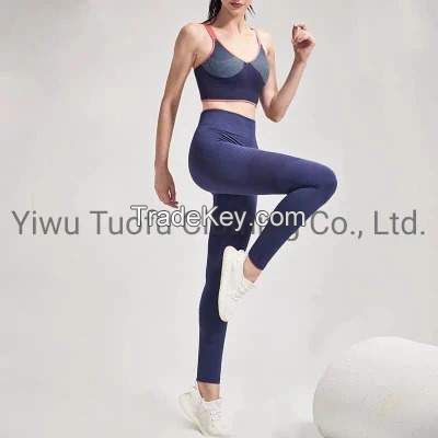 Fashion Fitness Yoga Trainer Wear Women Padded Seamless Sports Bra