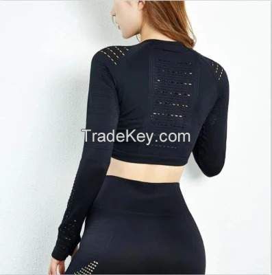 women seamless sportswear gym wear yoga wear fitness and active wear sport crop top sport sets