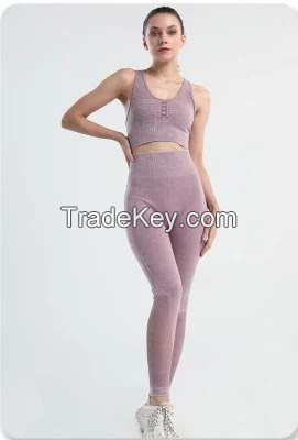 Custom Logo Women Active Wear Yoga Apparel Breathable Soft Gym Fitness Sets  By YiWu Tuofu clothing co., Ltd