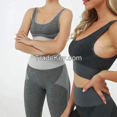 Athletic Clothing Ladies Gym Fitness Sports Workout Yoga Clothes Suit