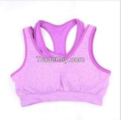 Exercise Fitness Active Wear Crop Workout Top Women Backless Yoga Sports Bra