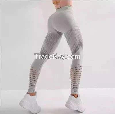 Vc-1287 Women Elastic Soft Quick Dry Scrunch Butt Seamless Active Fitness Pants