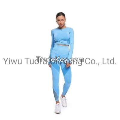 Ladies Seamless Top Sportswear Yoga Wear Gym Wear Active Wear Fitness Wear Sport Clothes