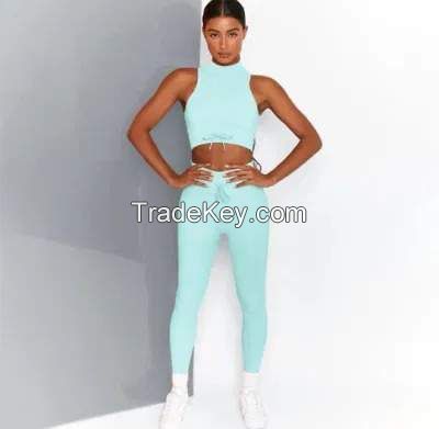 Ladies sports wear gym wear sport top sport vest yoga wear fitness active wear