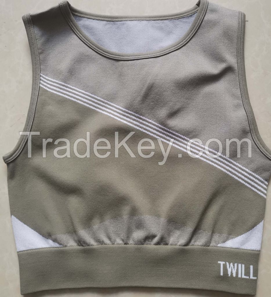 Ladies Seamless Sportswear Yoga Wear Gym Wear Fitness Wear Active Wear Sport top sport vest