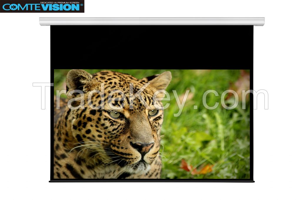 Electric Screen with Remote Control Motorized Screen Aluminium Housing