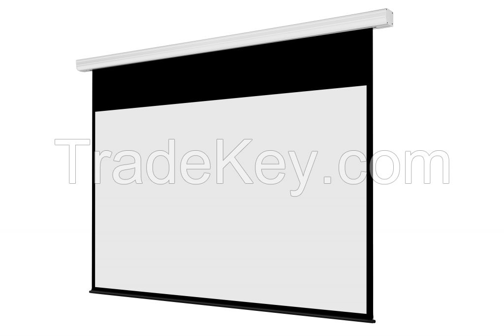 Motorized Screen With Remote Control  Aluminium Housing