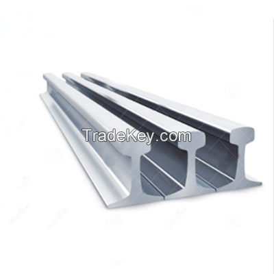 China Manufacturer Steel Rail Q55 UIC54/UIC60 900A/U71Mn high Speed Heavy Rail Light Rail