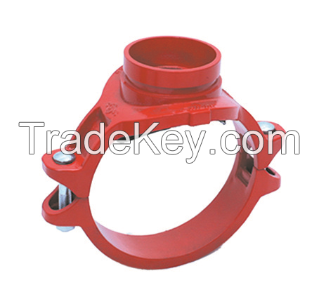 Ductile Iron Mechanical tee grooved outlet