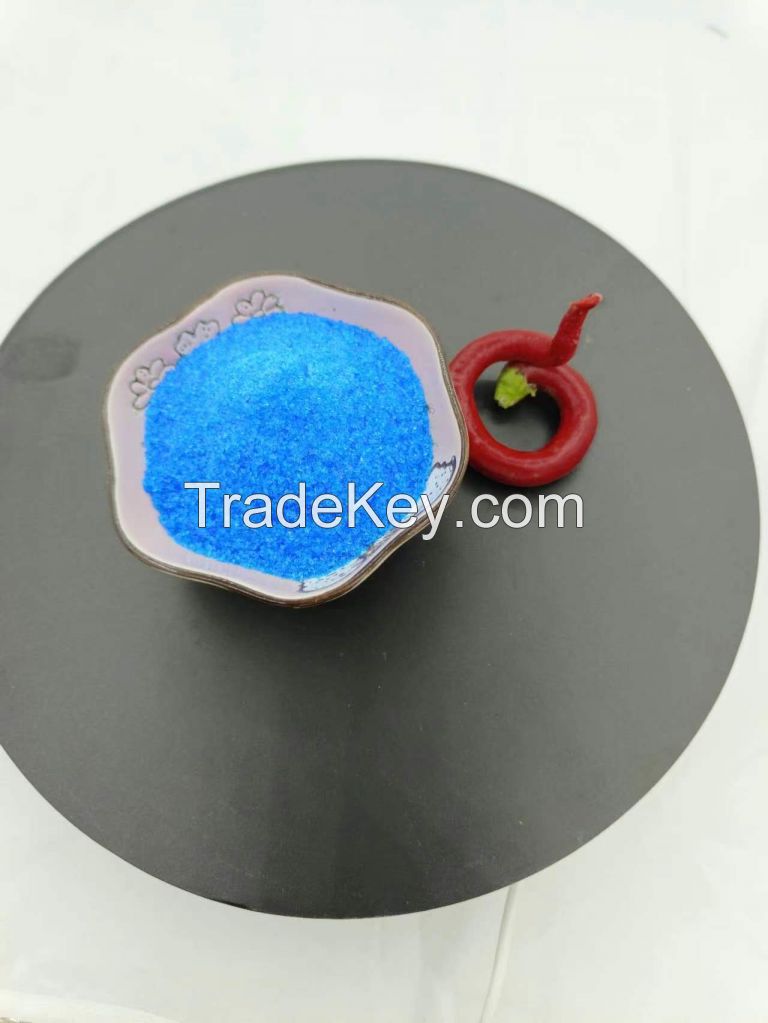 Blue crystal copper sulfate factory supply for Agriculture and Industrial