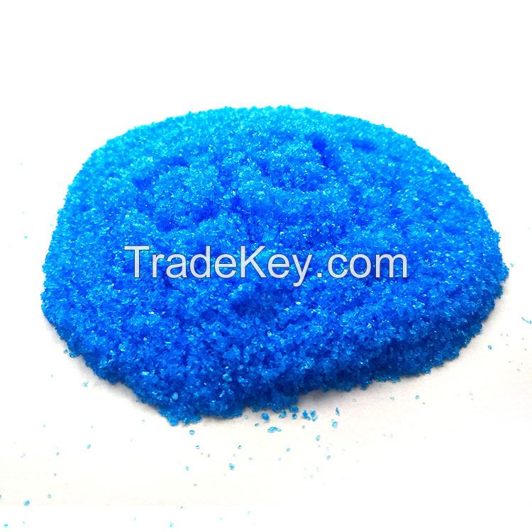 Blue Crystalline Powder Inorganic Salt Used as Animal Feeding Additive Fertilizer Floating   Copper   Sulphate   Pentahydrate