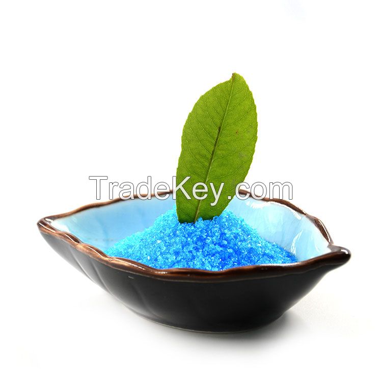 Blue Crystalline Powder Inorganic Salt Used as Animal Feeding Additive Fertilizer Floating   Copper   Sulphate   Pentahydrate