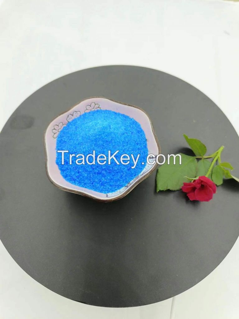 Blue crystal copper sulfate factory supply for Agriculture and Industrial 