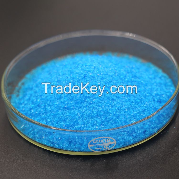 Copper Blue Crystal Copper Sulfate Pentahydrate 98% for Water Treatment