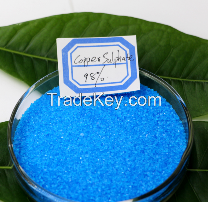 Industry Grade Blue Color Crystal Copper Sulphate Pentahydrate Price