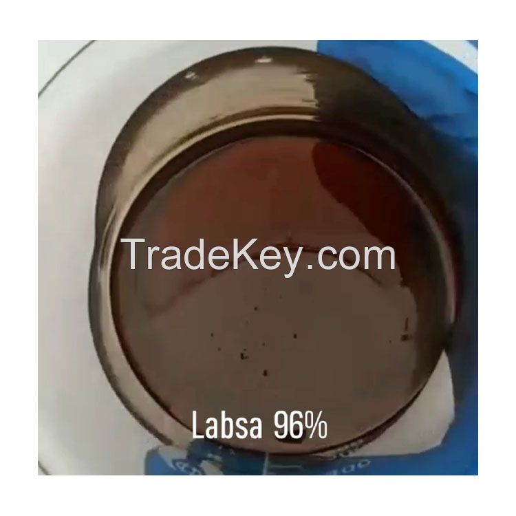 Brown Viscous Liquid LABSA 96% Detergent Soap Raw Materials