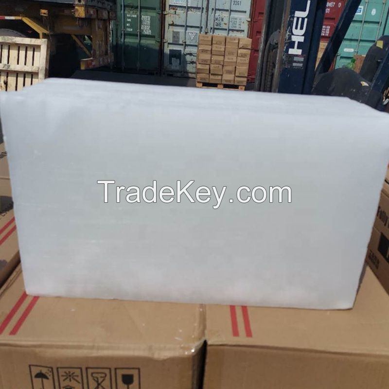 Brand Slab Wax White Solid Kunlun Brand Daqing Dalian Fushun Semi Refined Fully Refined 56 58 60 62 Paraffin