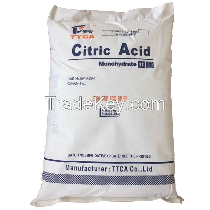 Wholesale Citric Acid Anhydrous Food Grade Citric Acid Monohydrate