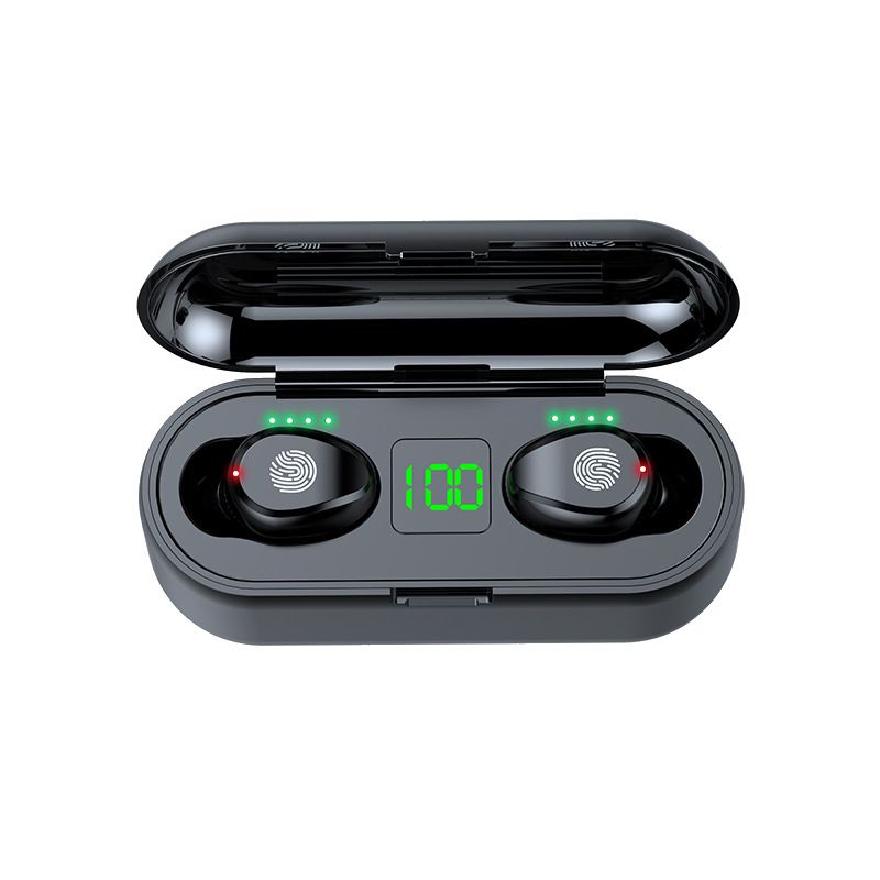 F9 TWS Bluetooth 5.0 Earphone Wireless Headphone Stereo Min Headset Sport Earbuds Microphone With Charging Box For Smart Phone
