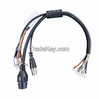 004 CCTV Cable For Ip Camera Manufacturers RJ45/DC5.5*2.1/3.5St Wiring Harness With Connector