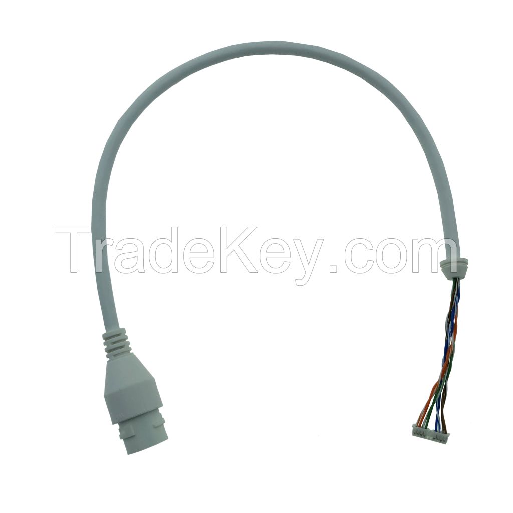 005 IP Camera Extension Cable Manufacturers Wiring Harness With Connector RJ45 Base Flat Needle Snap Case ABS Back Plug
