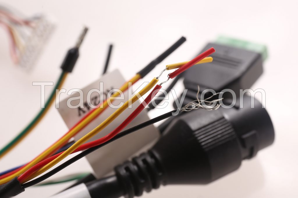 008 OUTPUT CABLE RJ45F BNC Chassis IP Camera Extension Cable Factory Wiring Harness With Connector PH2.0-8/10PIN