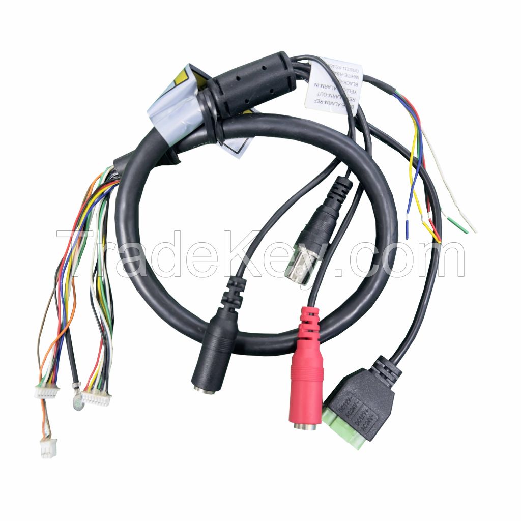 014 Wiring Harness Assembly For IP Cameras With Connector China Manufacturer Custom Electronic Wiring Harness